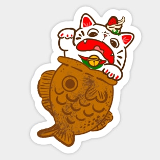 Taiyaki Neko Sticker